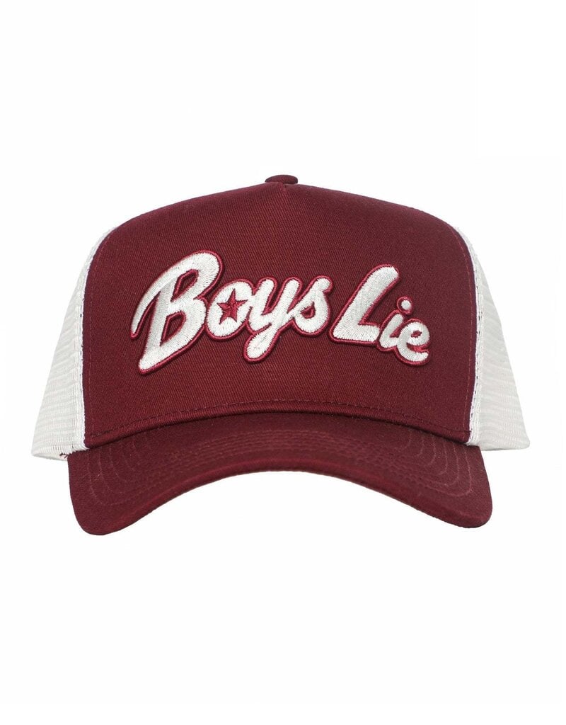 Boys Lie Starlight Trucker Hat Red