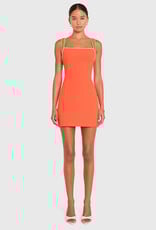 Amanda Uprichard Rosie Contrast Piping Mini Dress