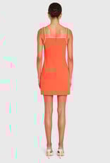 Amanda Uprichard Rosie Contrast Piping Mini Dress