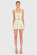 Amanda Uprichard Lena Belted Romper Mini Dress