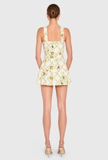 Amanda Uprichard Lena Belted Romper Mini Dress