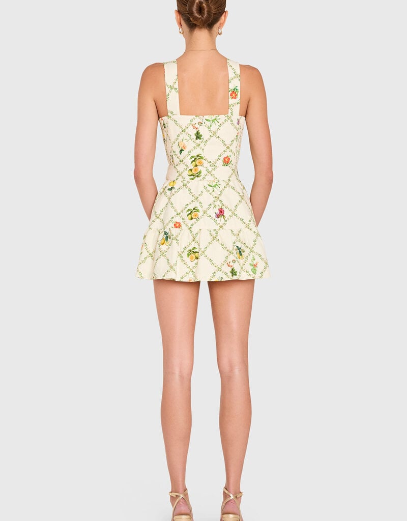 Amanda Uprichard Lena Belted Romper Mini Dress