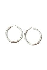 Shelby Hoop Earrings Silver