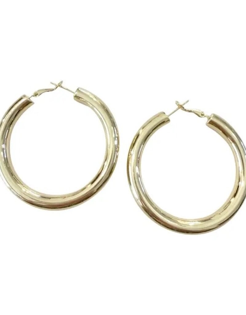 Shelby Hoop Earrings Gold