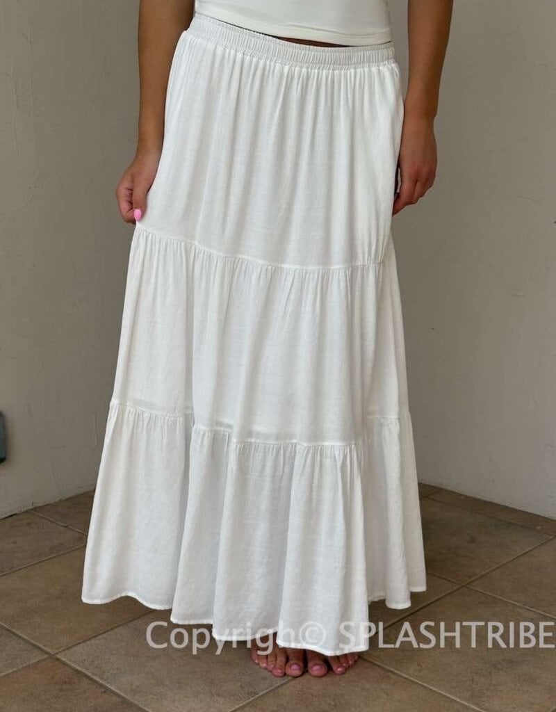 Tiered Flowy Maxi Skirt