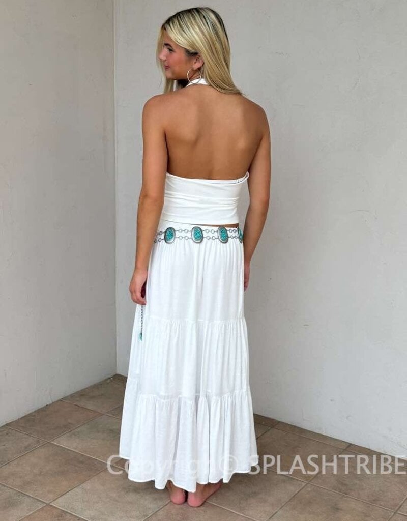 Tiered Flowy Maxi Skirt