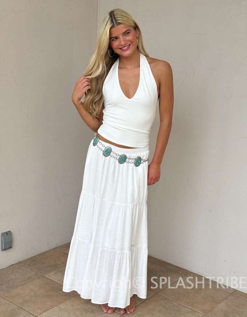 Tiered Flowy Maxi Skirt
