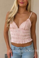 Tiny Stripe Smocked Body Top