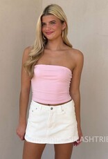 Mid Rise Belt Hoop Skort Mini Skirt