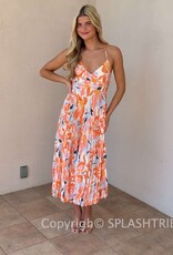 ASTR Blythe Floral Midi Dress