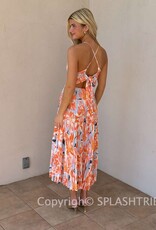 ASTR Blythe Floral Midi Dress