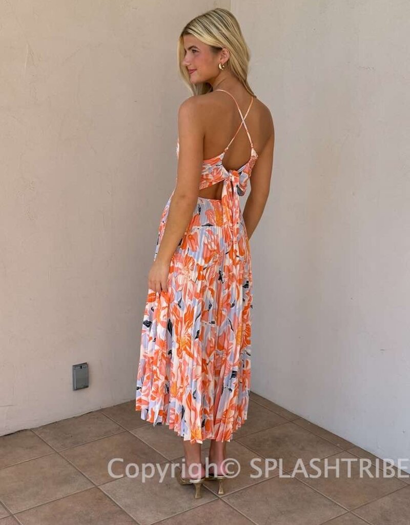 ASTR Blythe Floral Midi Dress
