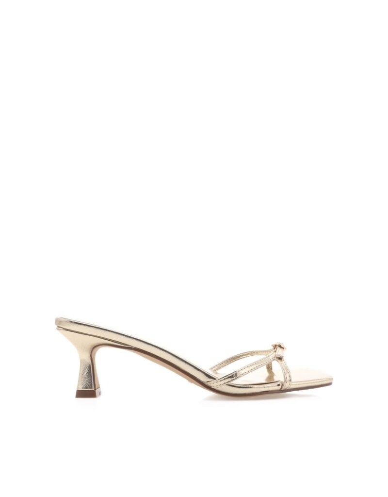 Billini Tesni Buckle Kitten Heel Slide Sandals