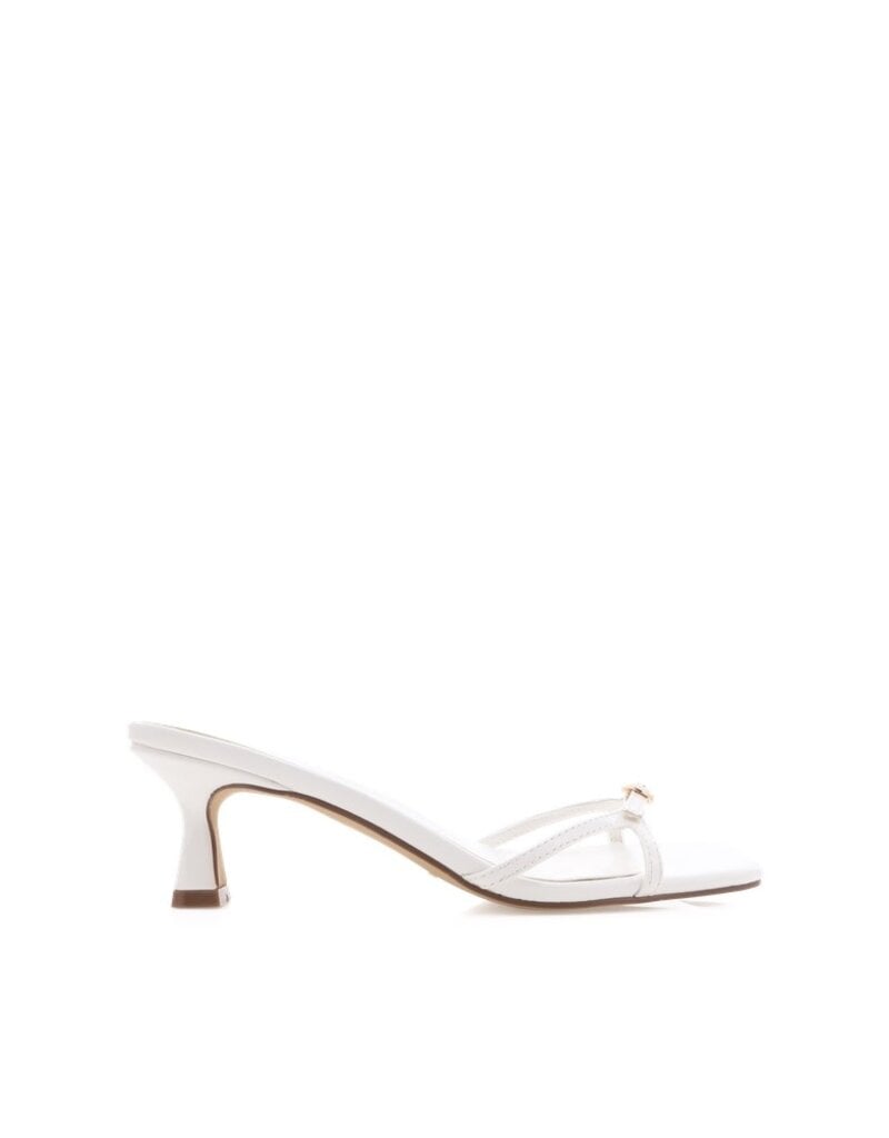 Billini Tesni Buckle Kitten Heel Slide Sandals