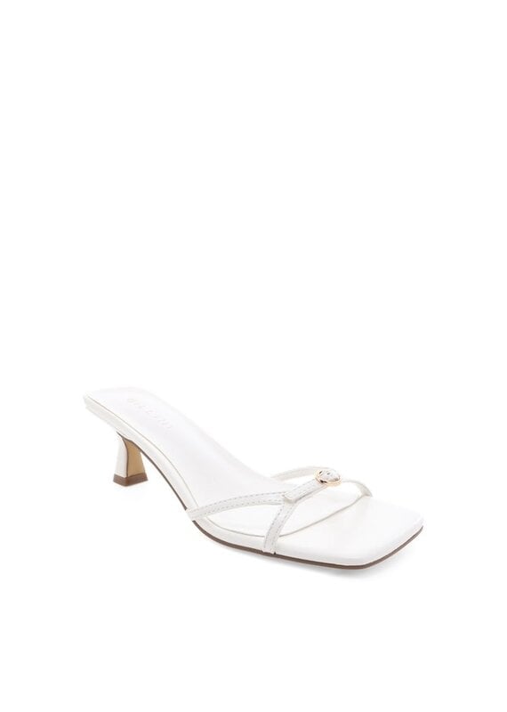 Billini Tesni Buckle Kitten Heel Slide Sandals