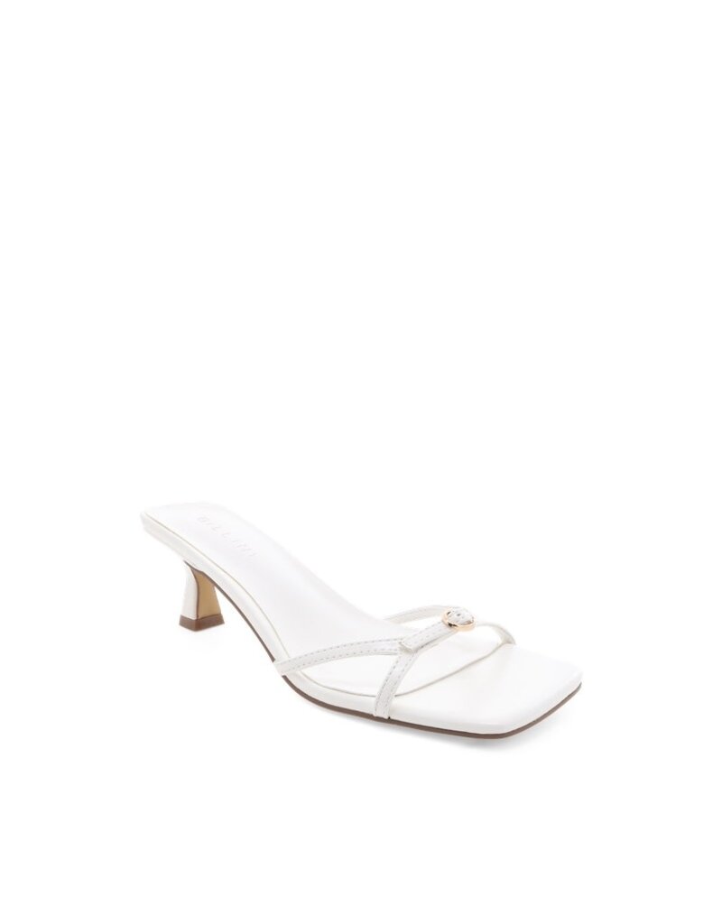 Billini Tesni Buckle Kitten Heel Slide Sandals