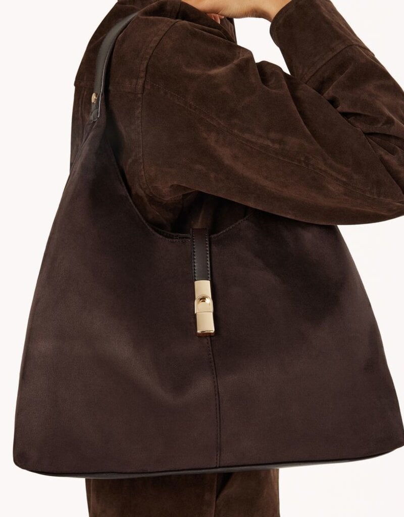 Billini Lamarr Shoulder Bag Chocolate Suede
