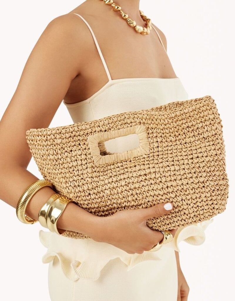 Billini Leah Handle Bag Natural Raffia
