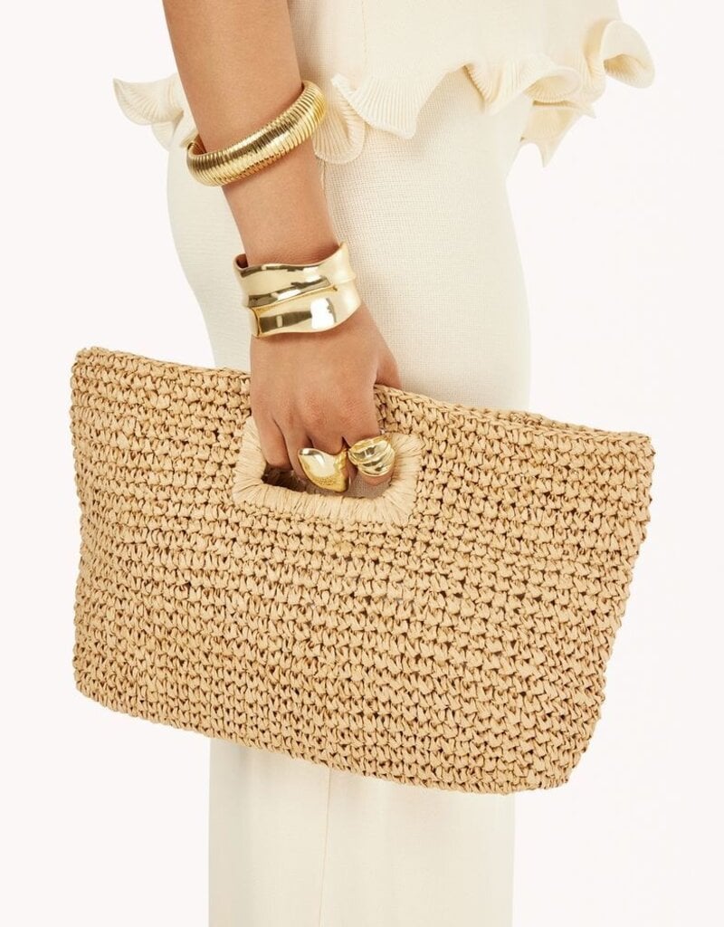 Billini Leah Handle Bag Natural Raffia