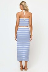 L Space Ravello Striped Midi Skirt