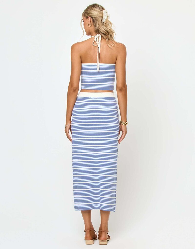 L Space Ravello Striped Midi Skirt