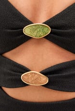 VIX Firenze Petra Cut Out Midi Dress