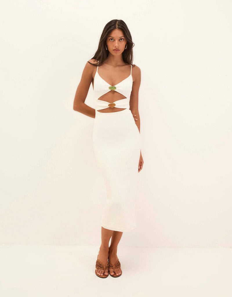 VIX Firenze Petra Cut Out Midi Dress