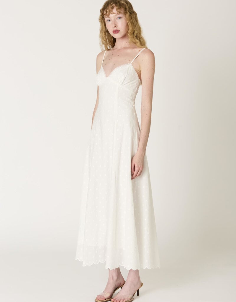 Alegria Tonal Polka Dot Maxi Dress