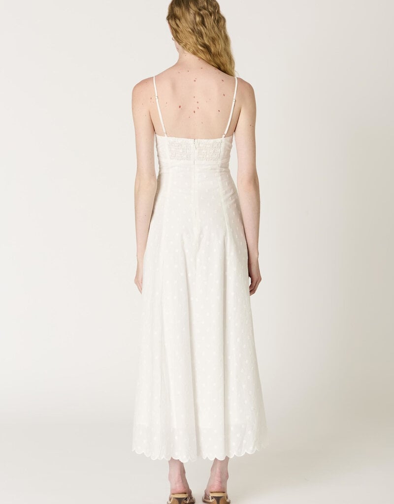 Alegria Tonal Polka Dot Maxi Dress