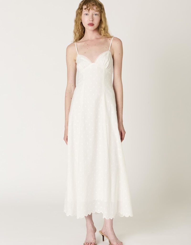 Alegria Tonal Polka Dot Maxi Dress