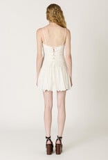 Elvira Scallop Trim Mini Dress