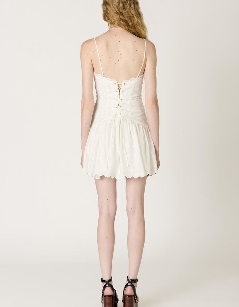 Elvira Scallop Trim Mini Dress