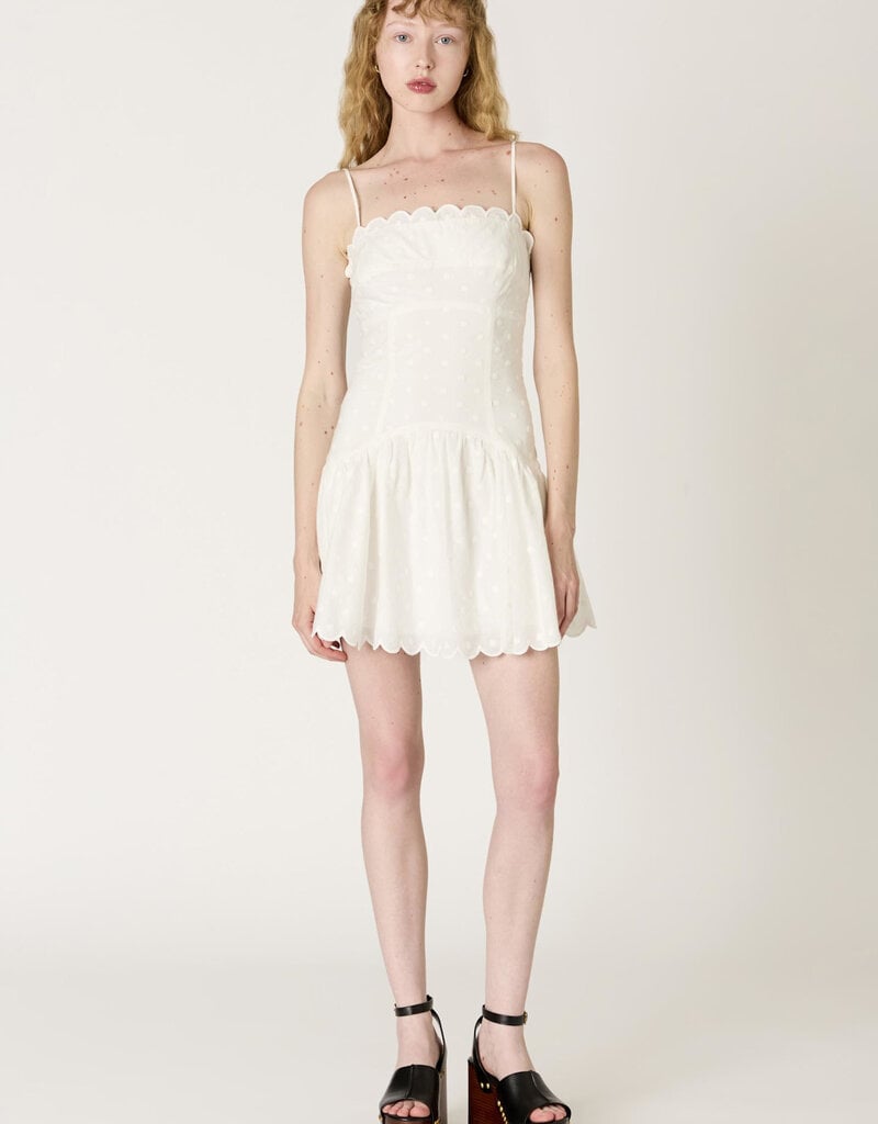 Elvira Scallop Trim Mini Dress