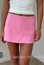 Simple Mini Skirt With Subtle Side Slit