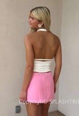 Simple Mini Skirt With Subtle Side Slit