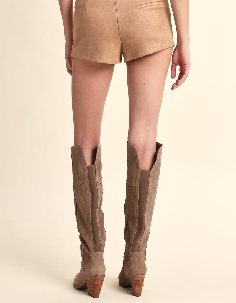 Cassidy Faux Suede Micro Shorts
