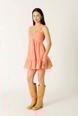 Blake Ruched Twist Front Bodice Mini Dress