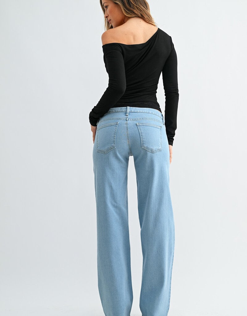 Hayden Micro Low Rise Straight Jeans
