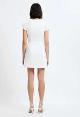 Whisper Square Neck Flutter Sleeve Mini Dress