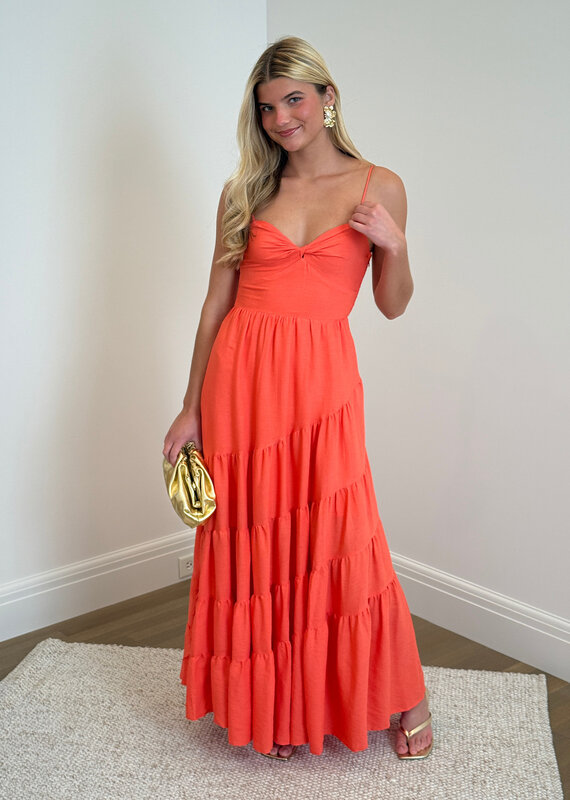 Cami Strap Tiered Maxi Dress