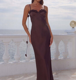 Lavena Floral Detail Maxi Dress