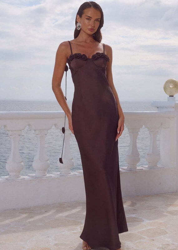 Lavena Floral Detail Maxi Dress