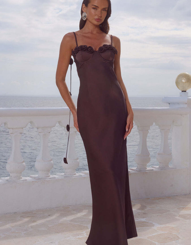 Lavena Floral Detail Maxi Dress