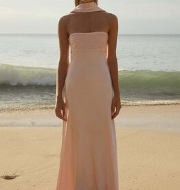 Elsa Strapless Scarf Maxi Dress