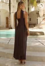 Elsa Strapless Scarf Maxi Dress