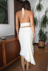 Sienna Halter Top Maxi Skirt Set With Studs