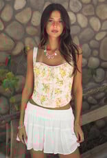 Sweetheart Neck Floral Bustier Corset Top