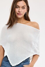 Knit One Shoulder Crochet Poncho