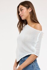 Knit One Shoulder Crochet Poncho
