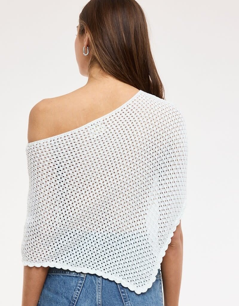 Knit One Shoulder Crochet Poncho